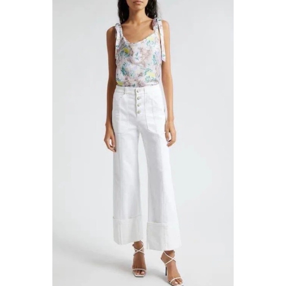 Cinq à Sept Marta Floral Tie Strap Cami Top – Pastel Multicolor, Medium New‎